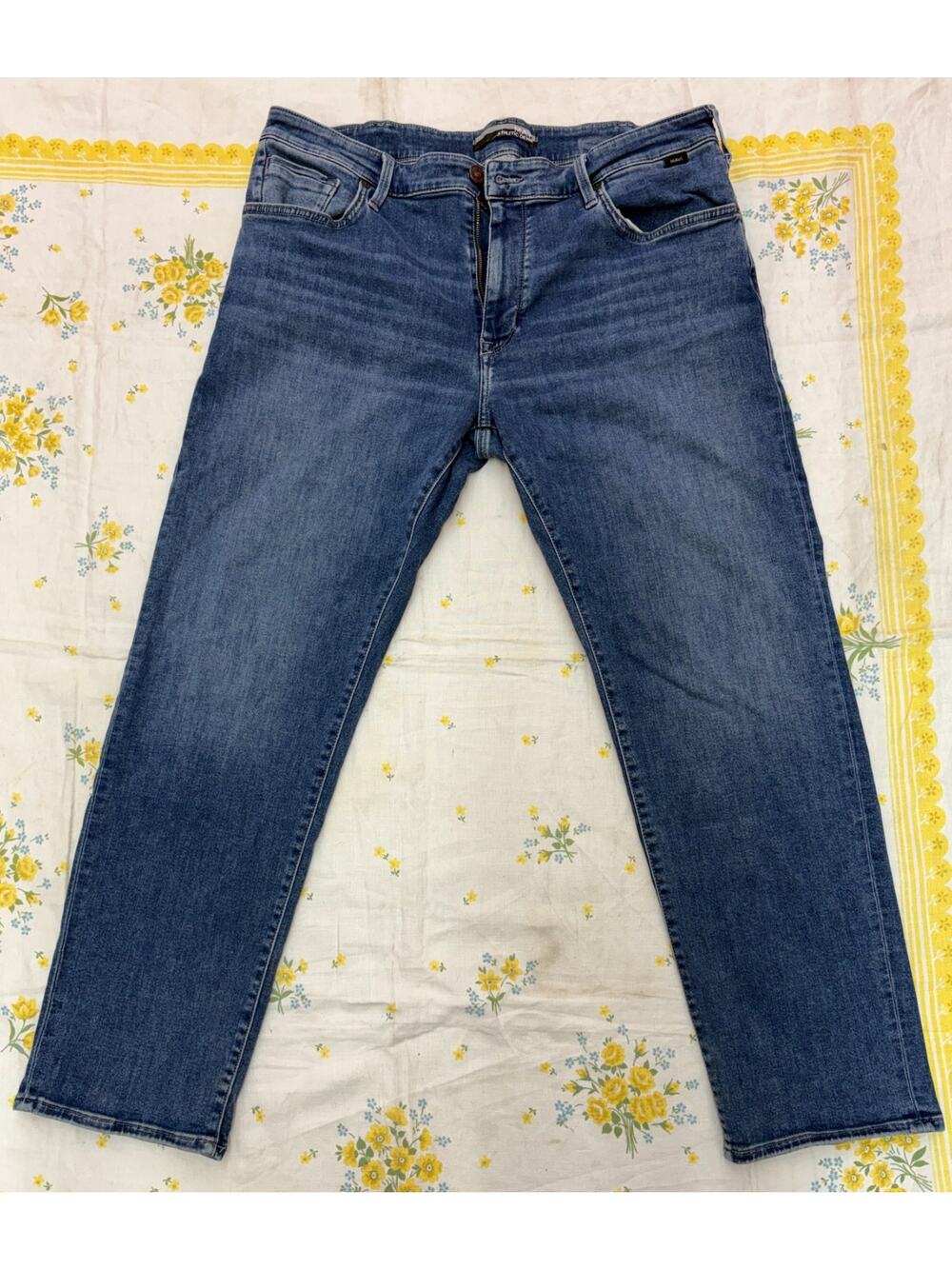 Mavi Zach Athletic Denim Jeans Mens 38x30 Blue Stretch Straight Leg
